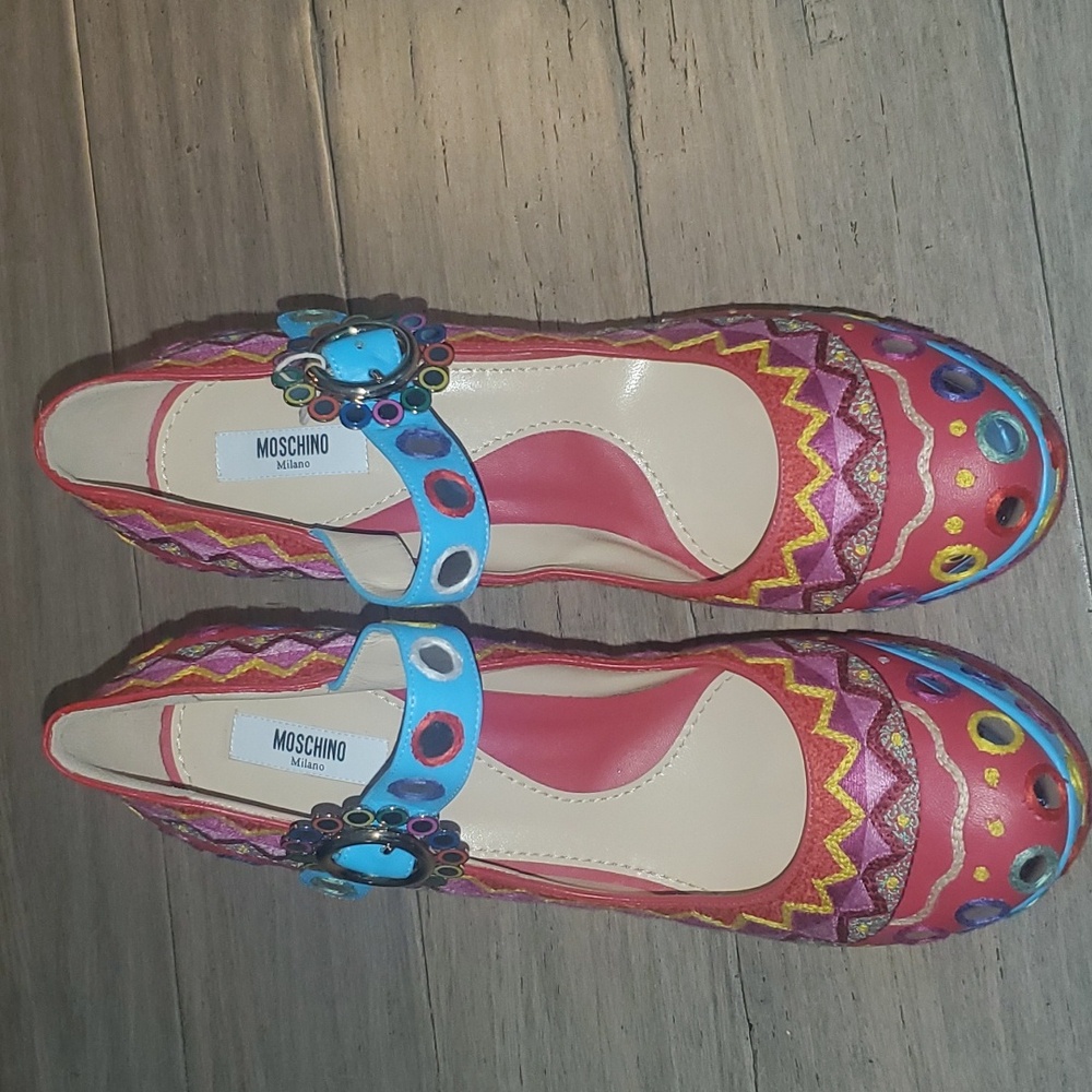 Brand new Moschino couture platform pumps 41 eur 10 us